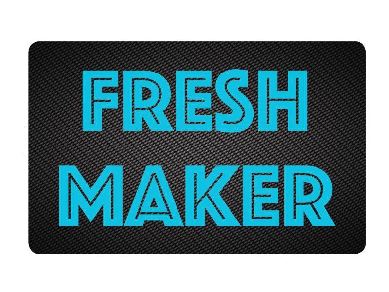 Zieh und Hack Karte im Carbon Look "Fresh Maker" – Stylisch und Praktisch -  from DieBallerei