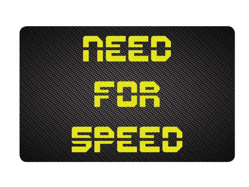 Zieh und Hack Karte im Carbon Look "Need for Speed" - Stylisch und Praktisch -  from DieBallerei