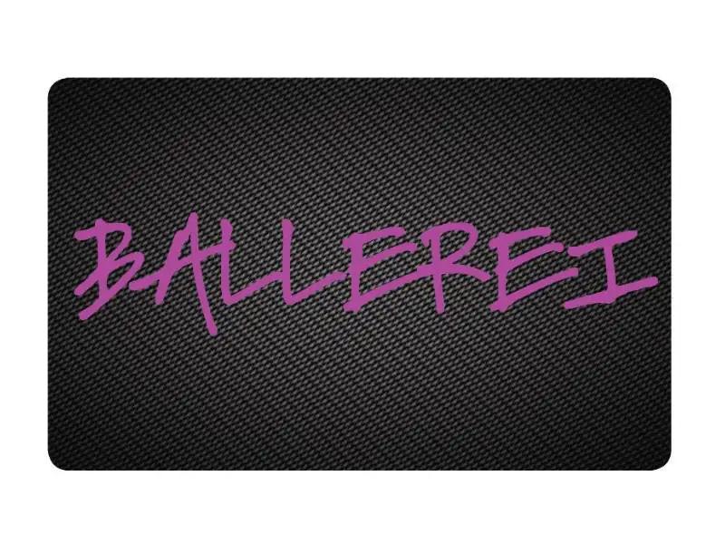 Hack Karte "Ballerei lila" im Carbon Look – Stylisch und Praktisch -  from DieBallerei