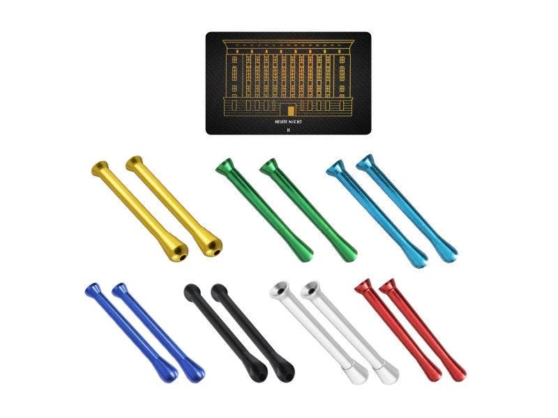 Praktisches XXL Set – 14 Ziehröhrchen Bunt & Berghain-Hack Karte -  from DieBallerei