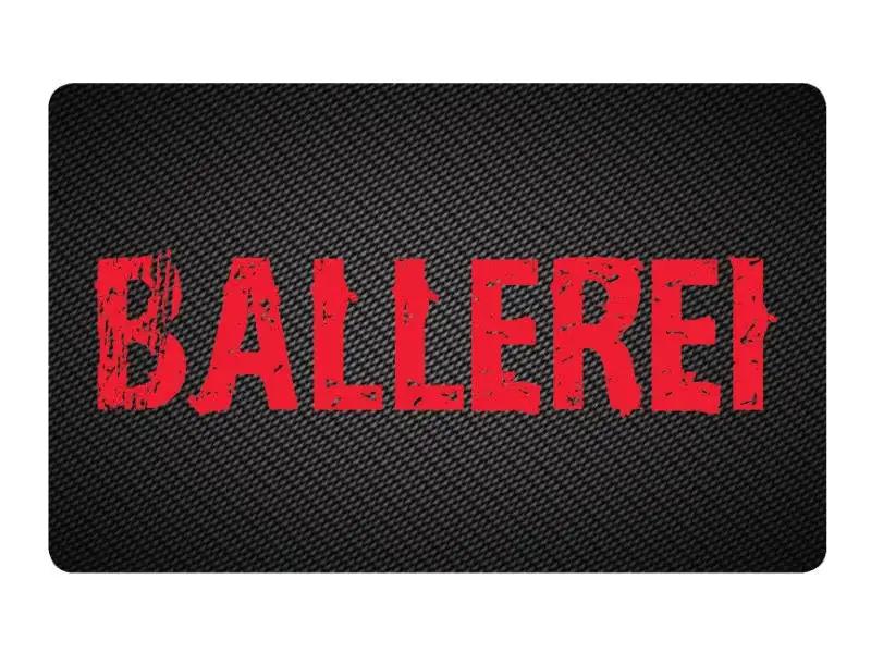 Zieh und Hack Karte im Carbon Look "Ballerei rot"– Stylisch und Praktisch -  from DieBallerei