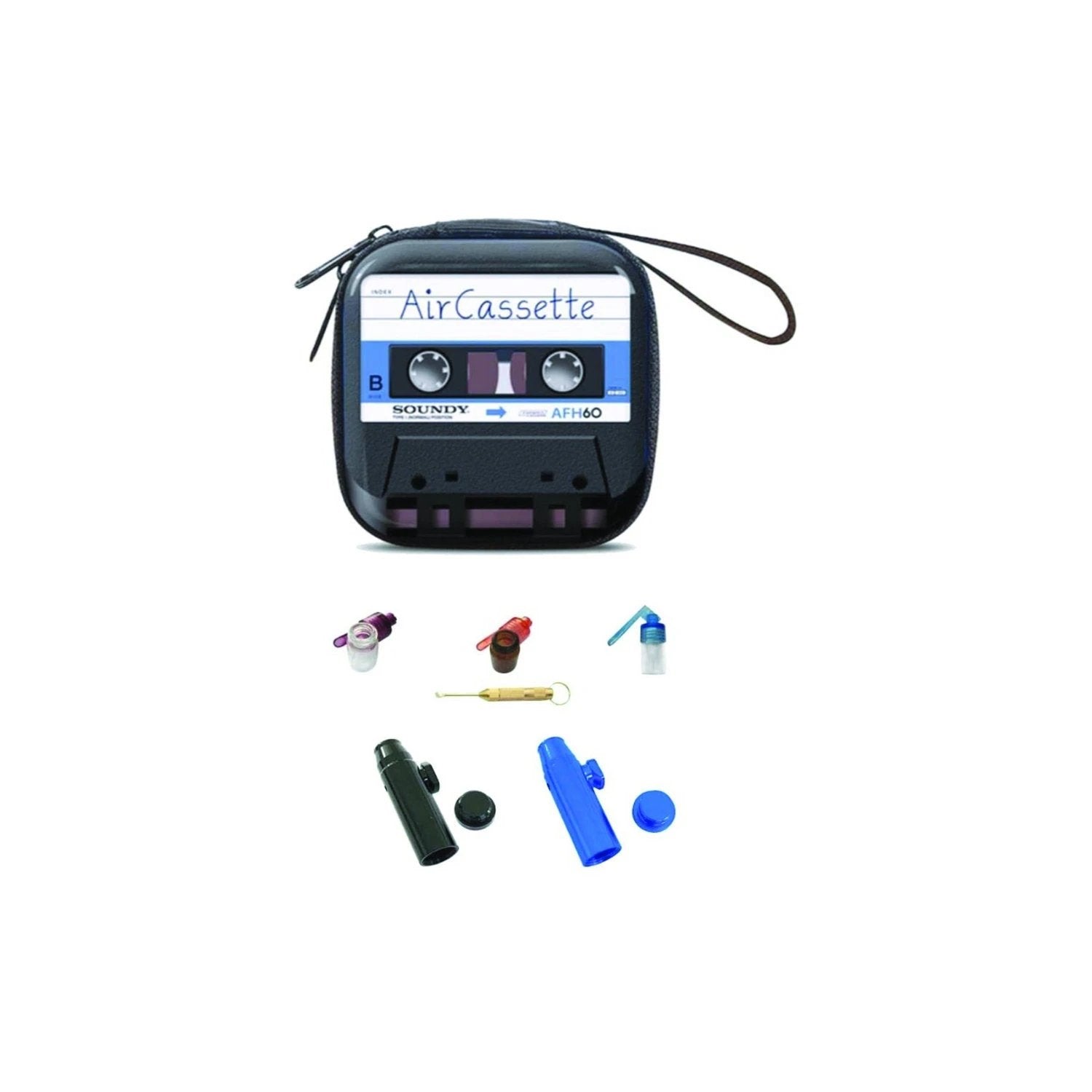 Hard Case DELUXE im Kassetten-Retro Look – Praktisches Set mit Dosierern & Zubehör -  from DieBallerei