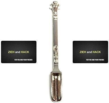 Mini-Löffel (85mm) aus Aluminium & 2x Zieh- und Hack-Karte im Carbon-Look -  from DieBallerei