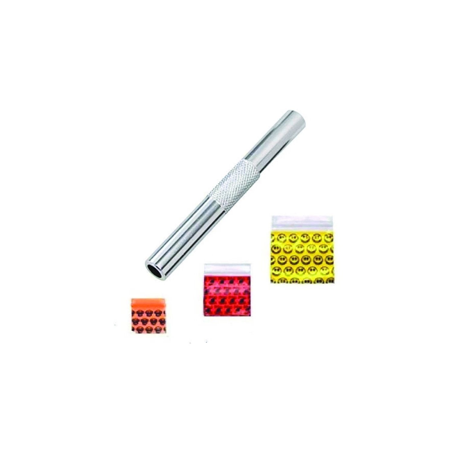 Aluminium-Röhrchen 70mm Silber – Inkl. 30 Tütchen in Verschiedenen Größen -  from DieBallerei