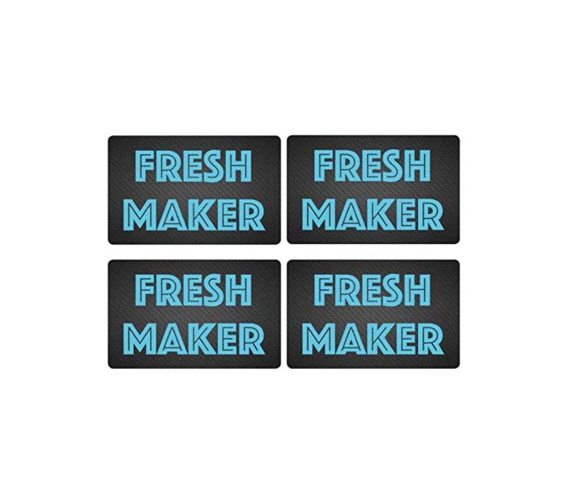 "FRESH MAKER" 4er-Pack Karte im Carbon-Look – Stylisch & Langlebig -  from DieBallerei