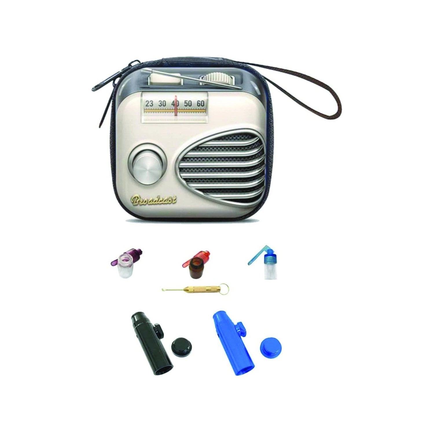 Hard Case DELUXE im Radio-Retro Look – Praktisches Set mit Dosierern & Zubehör -  from DieBallerei