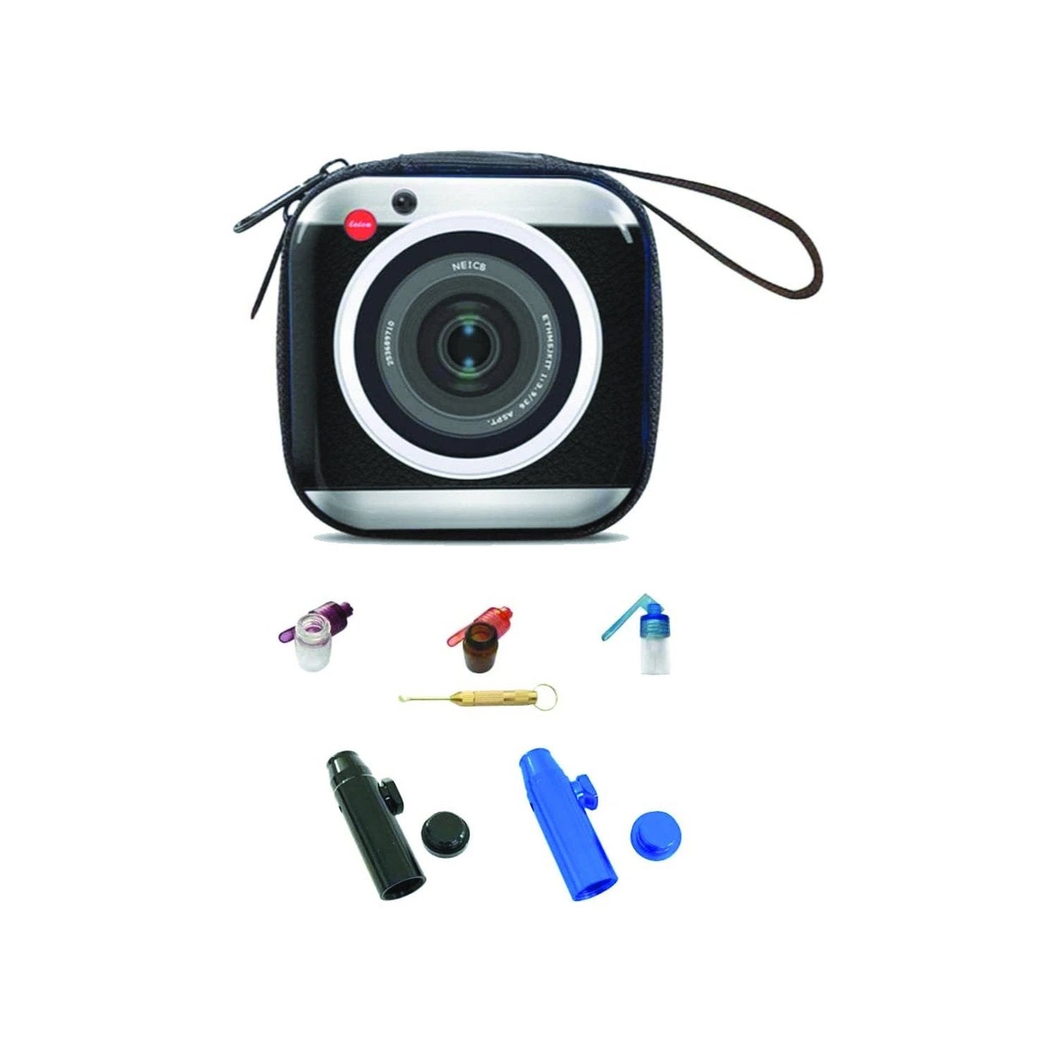 Hard Case DELUXE im Kamera-Retro Look – Praktisches Set mit Dosierern & Zubehör -  from DieBallerei