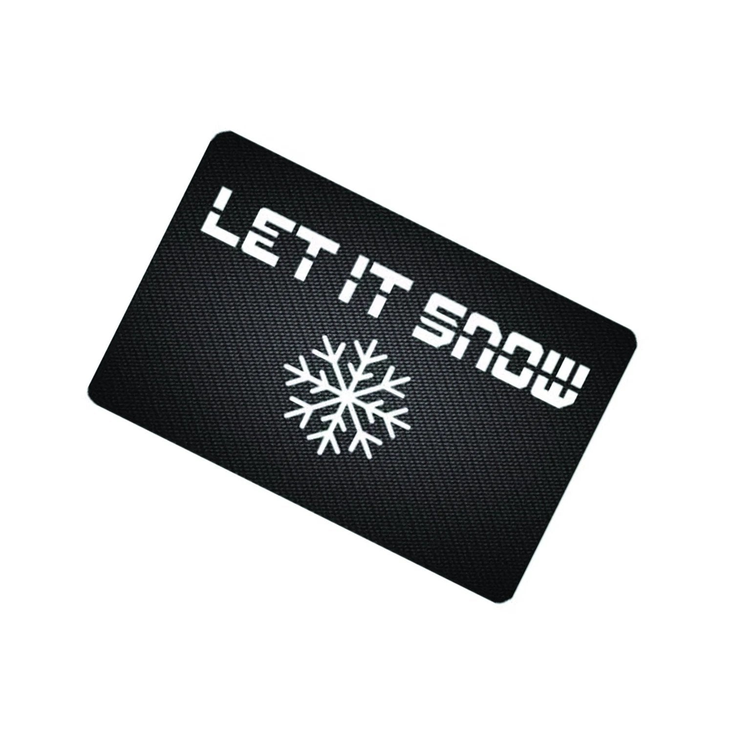 Zieh- & Hack-Karte "LET IT SNOW" – Edler Carbon Look -  from DieBallerei
