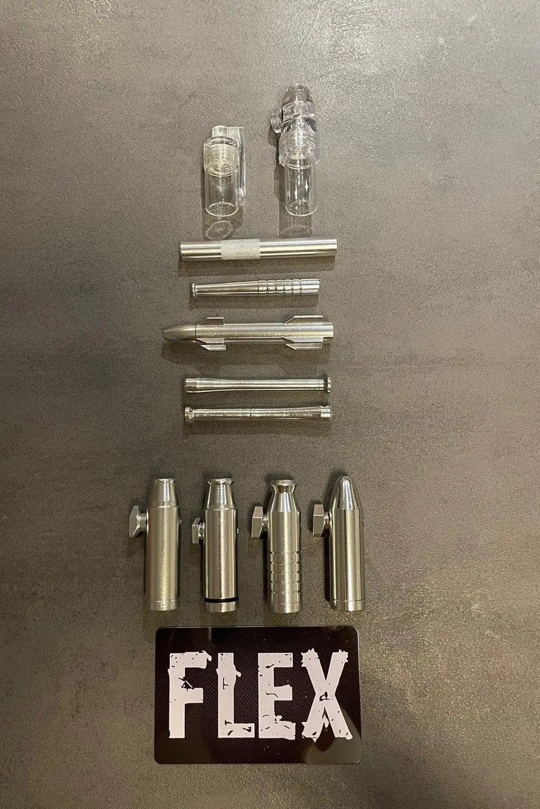 XXL Dosierer-Set Silber – Komplettausstattung mit Spender, Dosierern & Zieh-Zubehör -  from DieBallerei