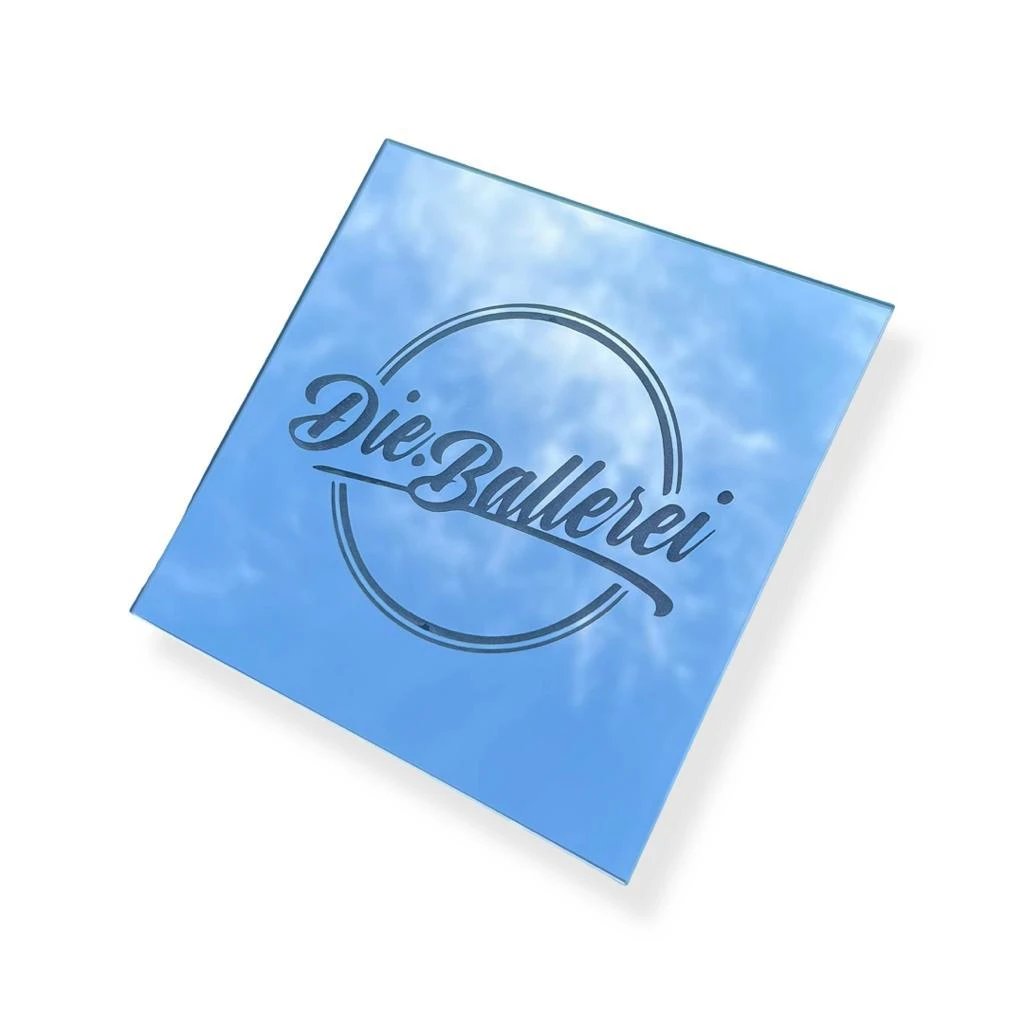 Echtglas Platte Die.Ballerei 15 cm x 15 cm – Hochwertig & hygienisch -  from DieBallerei