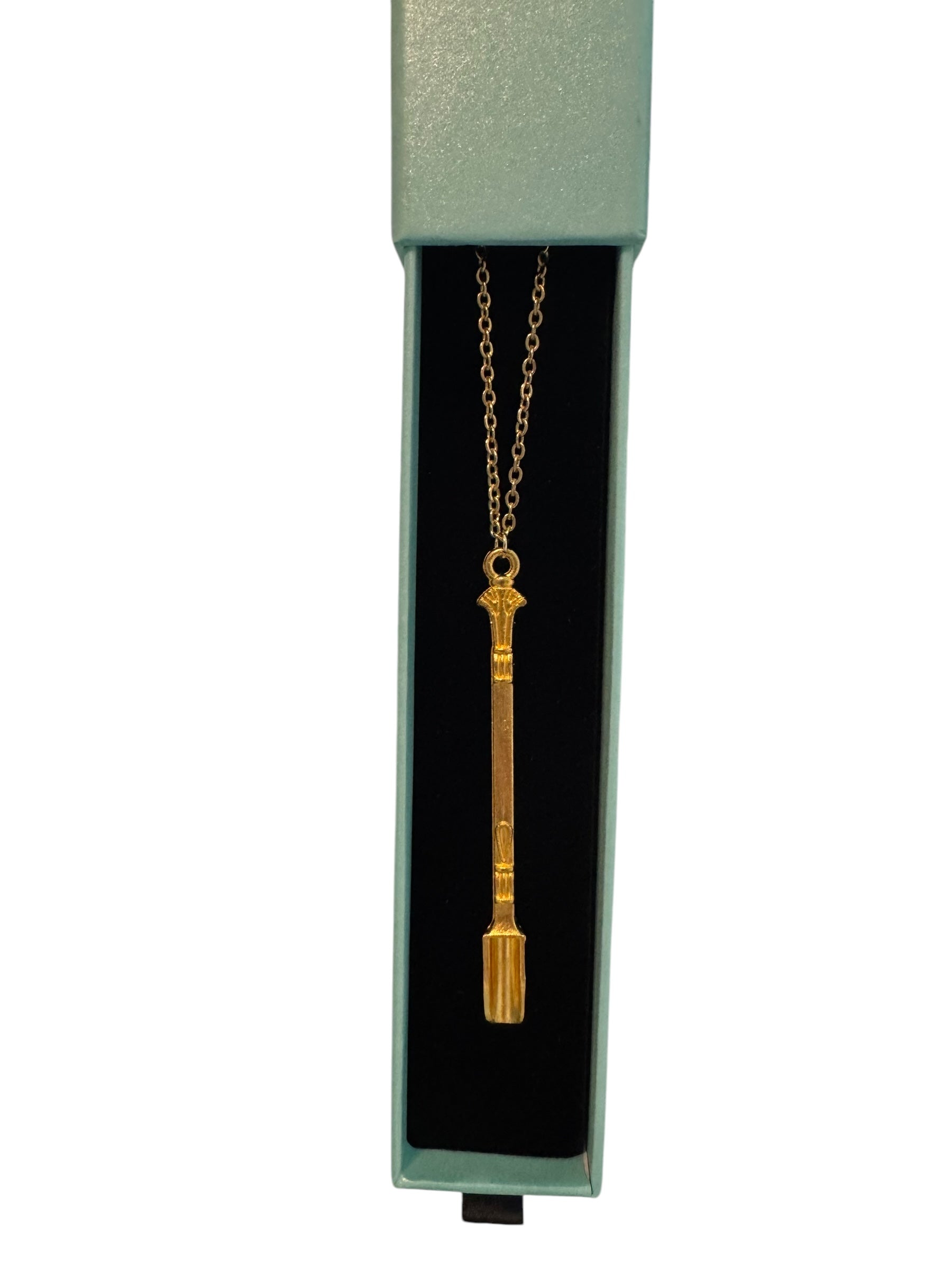 COLLIER BALLERINE Or – Chaîne en acier inoxydable réglable avec pendentif cuillère