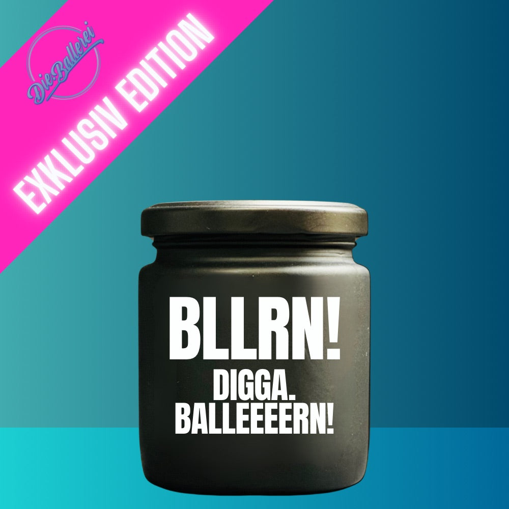 Bougie parfumée - BLLRN ! Digga. Balleeen! - Collection exclusive Die.Ballerei en blanc