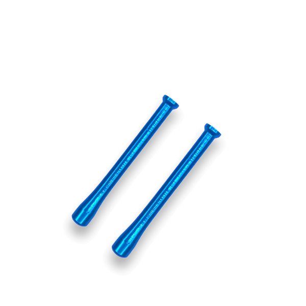 2 x Colored Metal Straw Strohhalm Ziehröhrchen Snuff Bat Snorter Nasal Tube Bullet Sniffer Snuffer Türkis