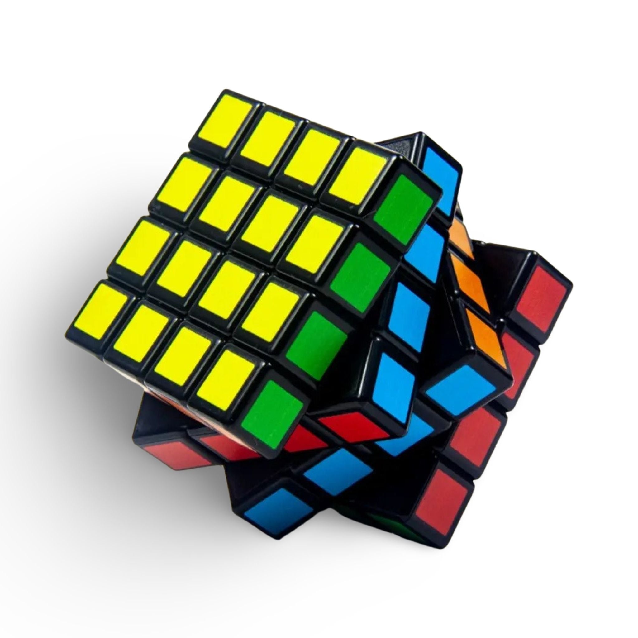 Grinder 4 Schichten im Zauberwürfel/Rubiks Cube Design (58mm x 58mm) bunt