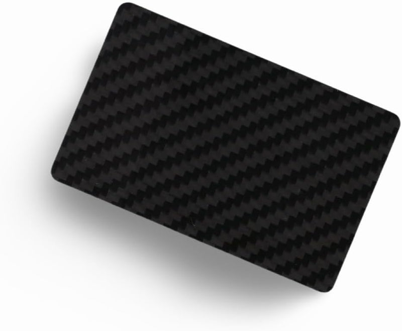 Exclusive square carbon fiber base (22 x 14cm) made of durable and long-lasting carbon, very stable and elegant including carbon card