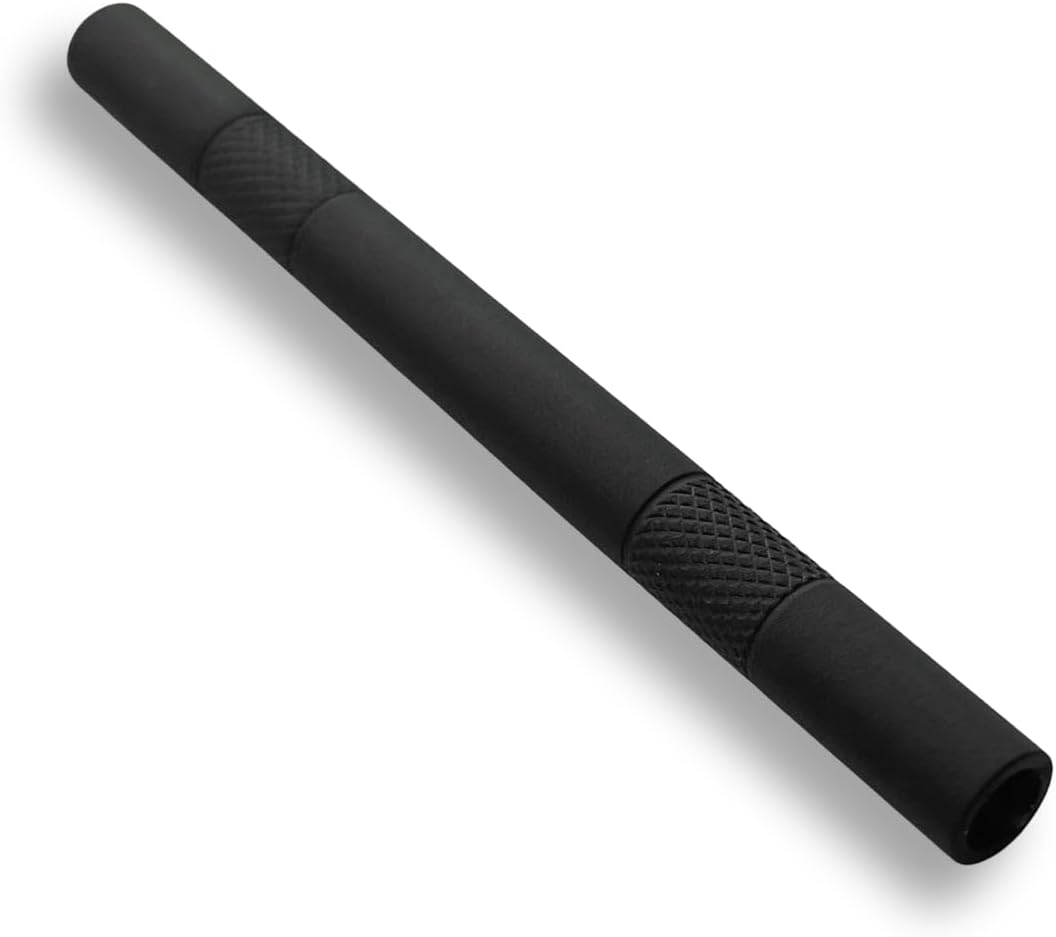 Tube en aluminium noir mat (80 mm) – Stable et élégant