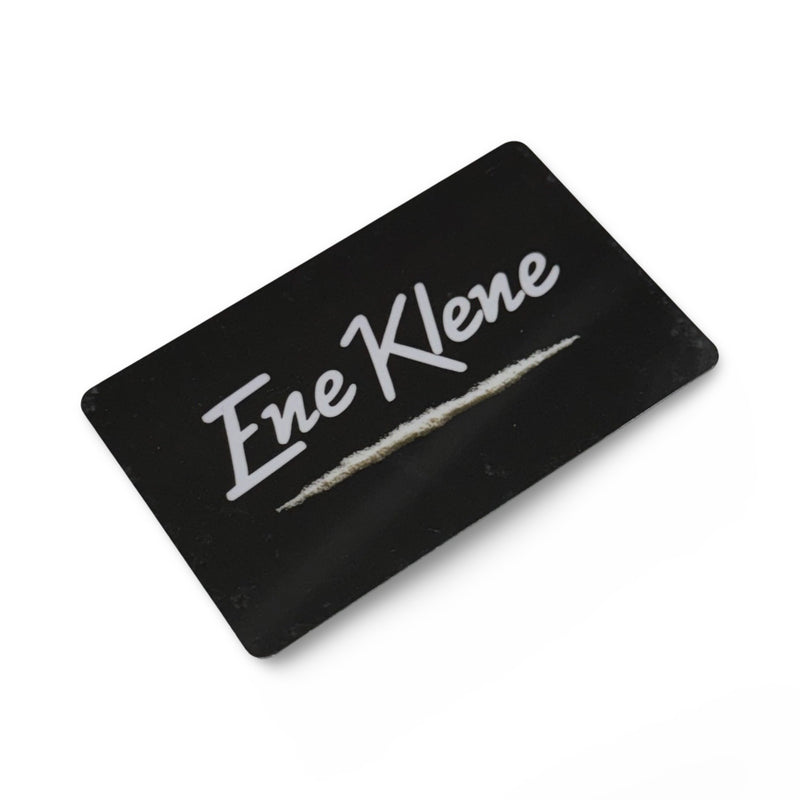 Card "Ene Klene 2" in EC card/ID card format for snuff - hack card -