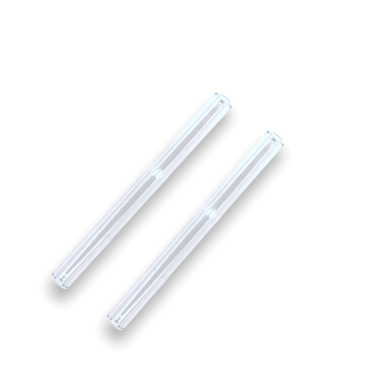 2 x Glas Ziehröhrchen Strohhalm Trinkhalm Straw Snuff Bat Snorter Nasal Tube Schnupftabak sehr stabil, 10cm lang