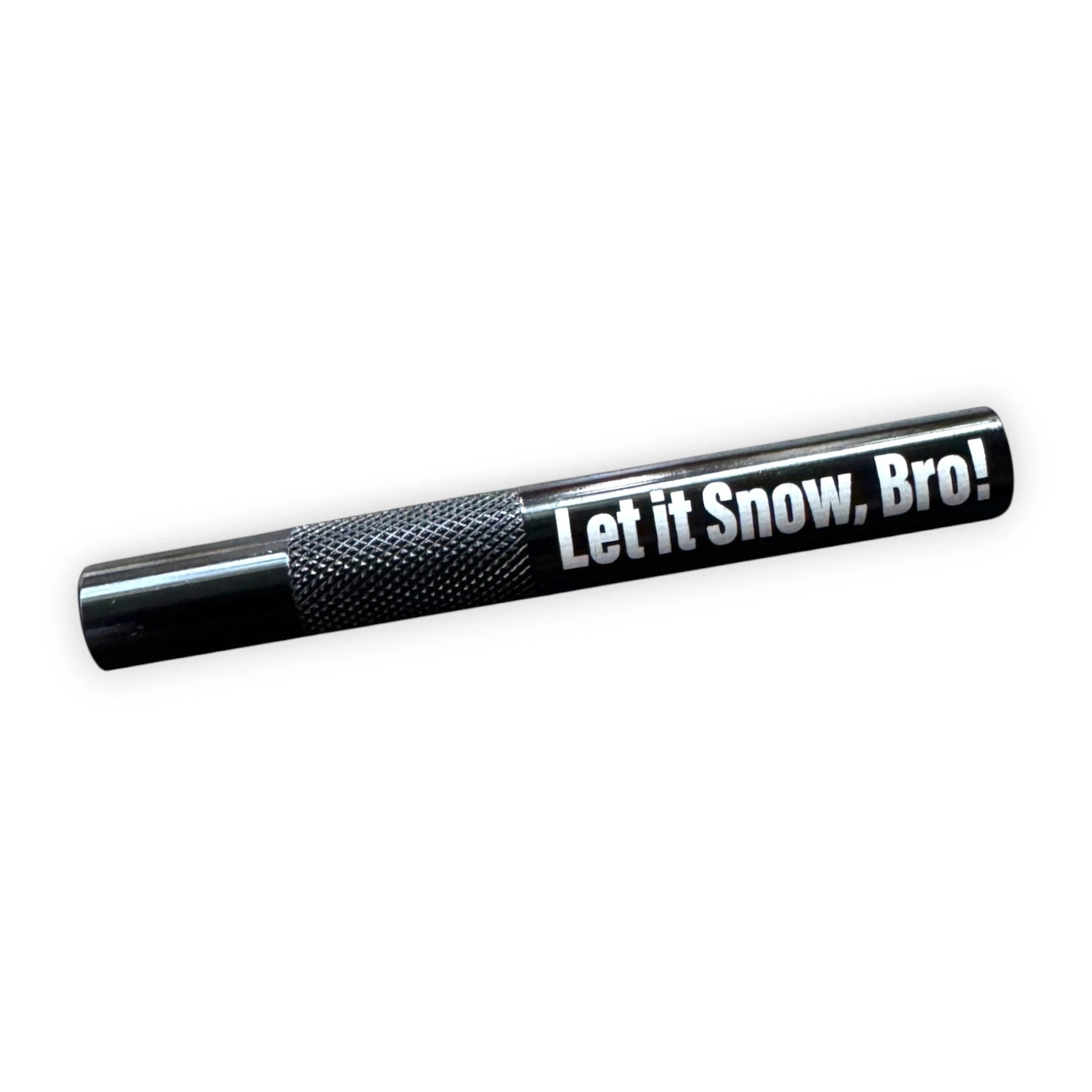 Alu-Röhrchen in Schwarz „Let it Snow, Bro!“ – Stylisch, stabil, bereit -  from DieBallerei