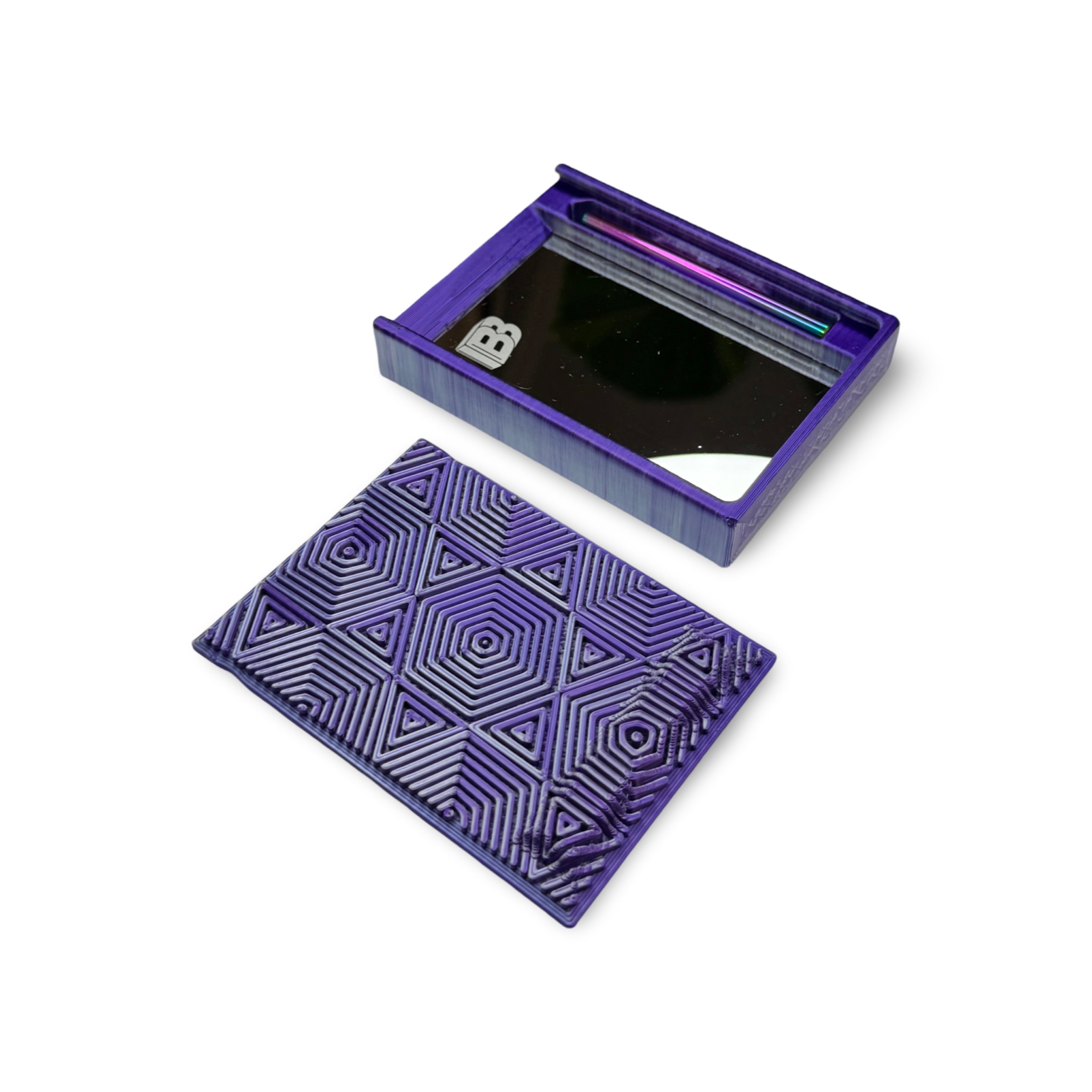 Baller box DMT Dreams Mystic Cosmic Purple comprenant miroir intégré, tube et cartes hack #3