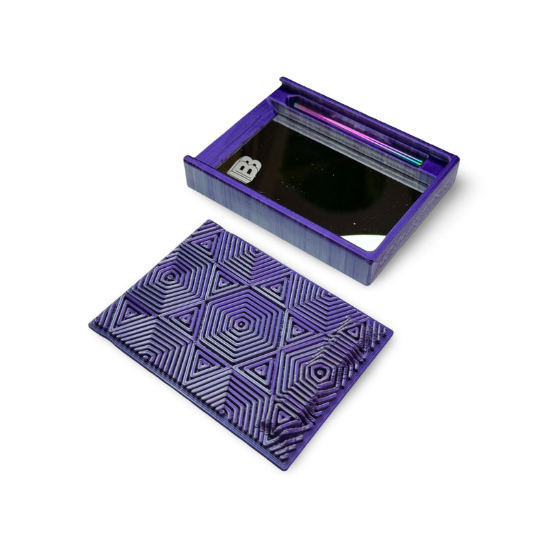 Baller box DMT Dreams Mystic Cosmic Purple avec miroir intégré, tube et cartes hack