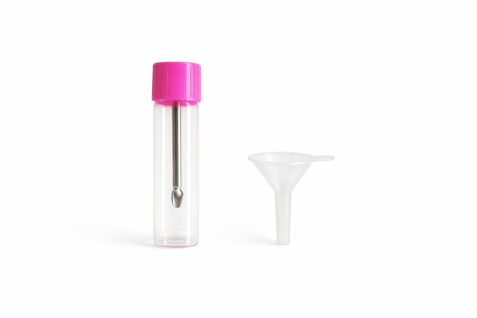 Baller-Flaeschchen_mit_Teleskoploeffel_Mini-Trichter_Durchsichtig_Pink3