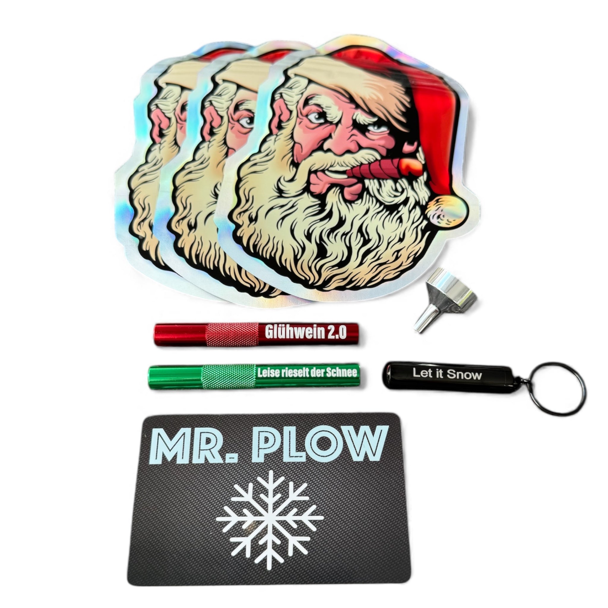 Ballerei Weihnachts-/Winter-Set – Röhrchen, Hack-Karte, Zip-Beutel & Mini-Trichter