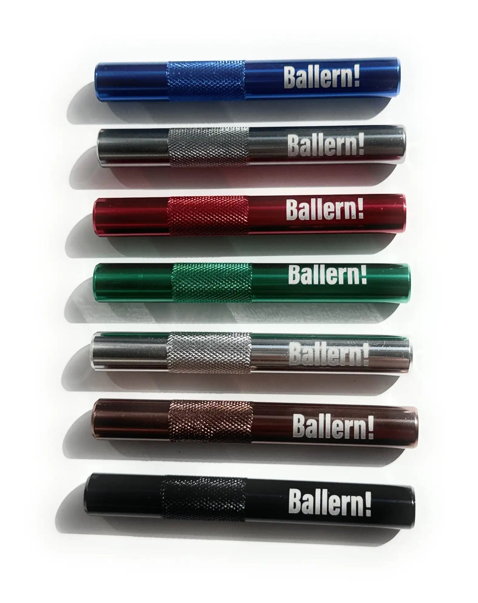 „Ballern!“ Aluminium-Röhrchen – Stylisch, Robust & Funktional in 7 Farben -  from DieBallerei
