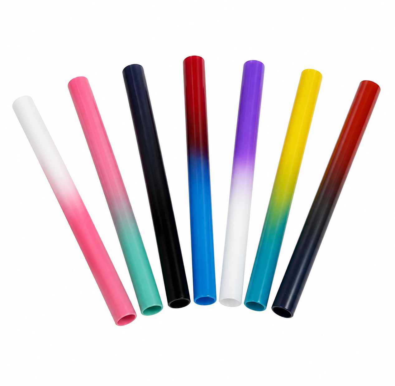 Bunte 🌈 Farbverlauf Ziehröhrchen aus Aluminium – 8 cm Edition