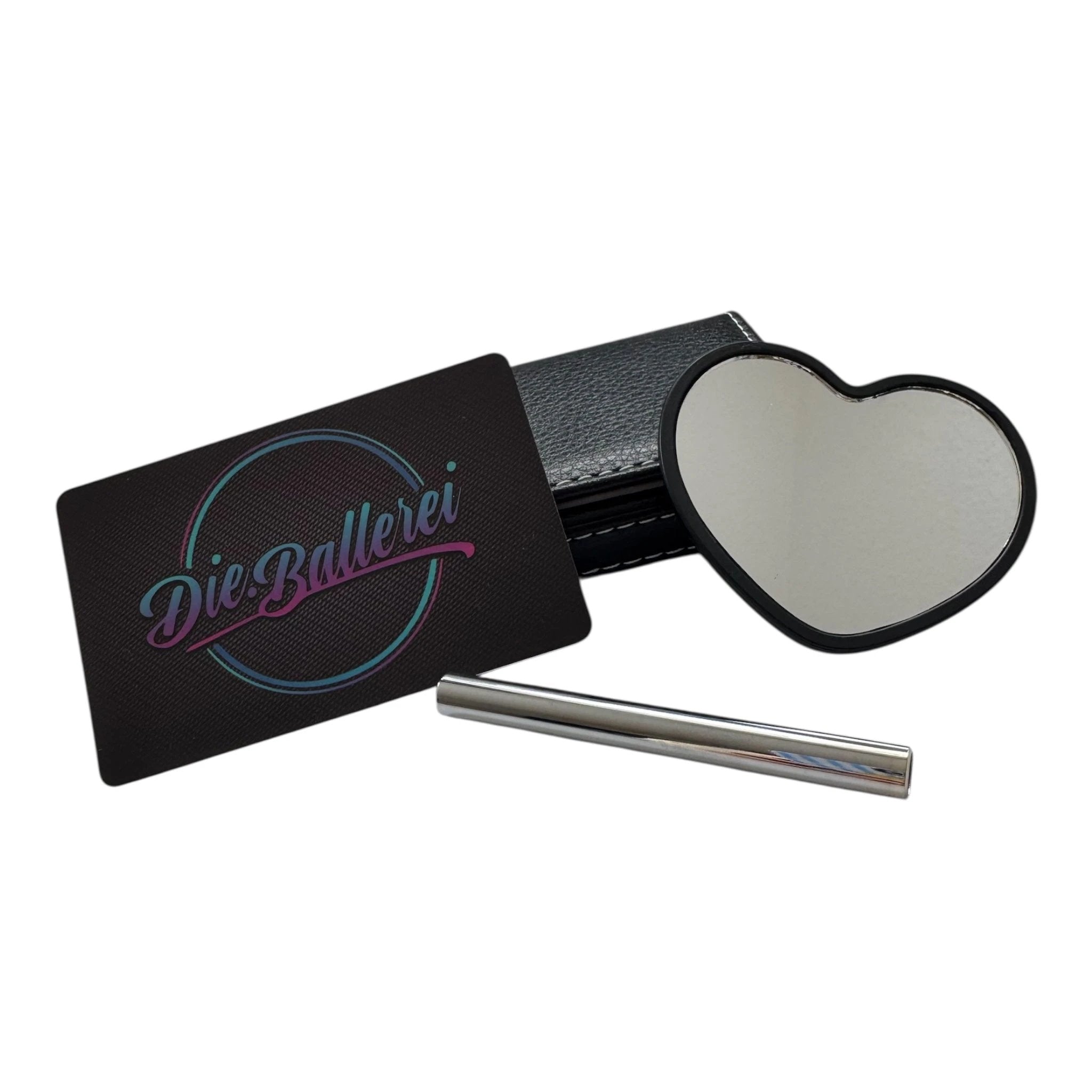 Diskretes Hack-Set im Etui – Herzspiegel, Alu-Röhrchen & Carbonlook-Karte -  from DieBallerei