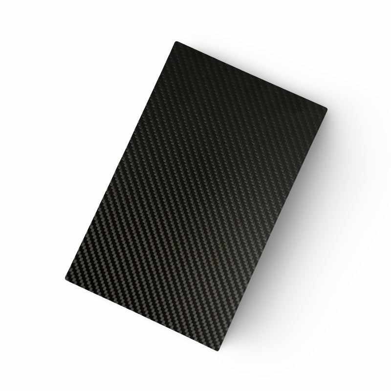 Exclusive square carbon fiber base (22 x 14cm) made of durable and long-lasting carbon, very stable and elegant including carbon card