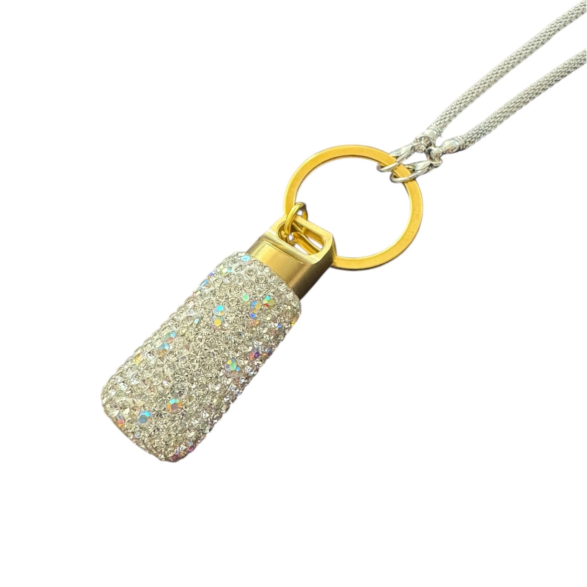 Glitzernde Pillenbox mit Schlüsselanhänger – Stilvolles Geheimversteck to go -  from DieBallerei