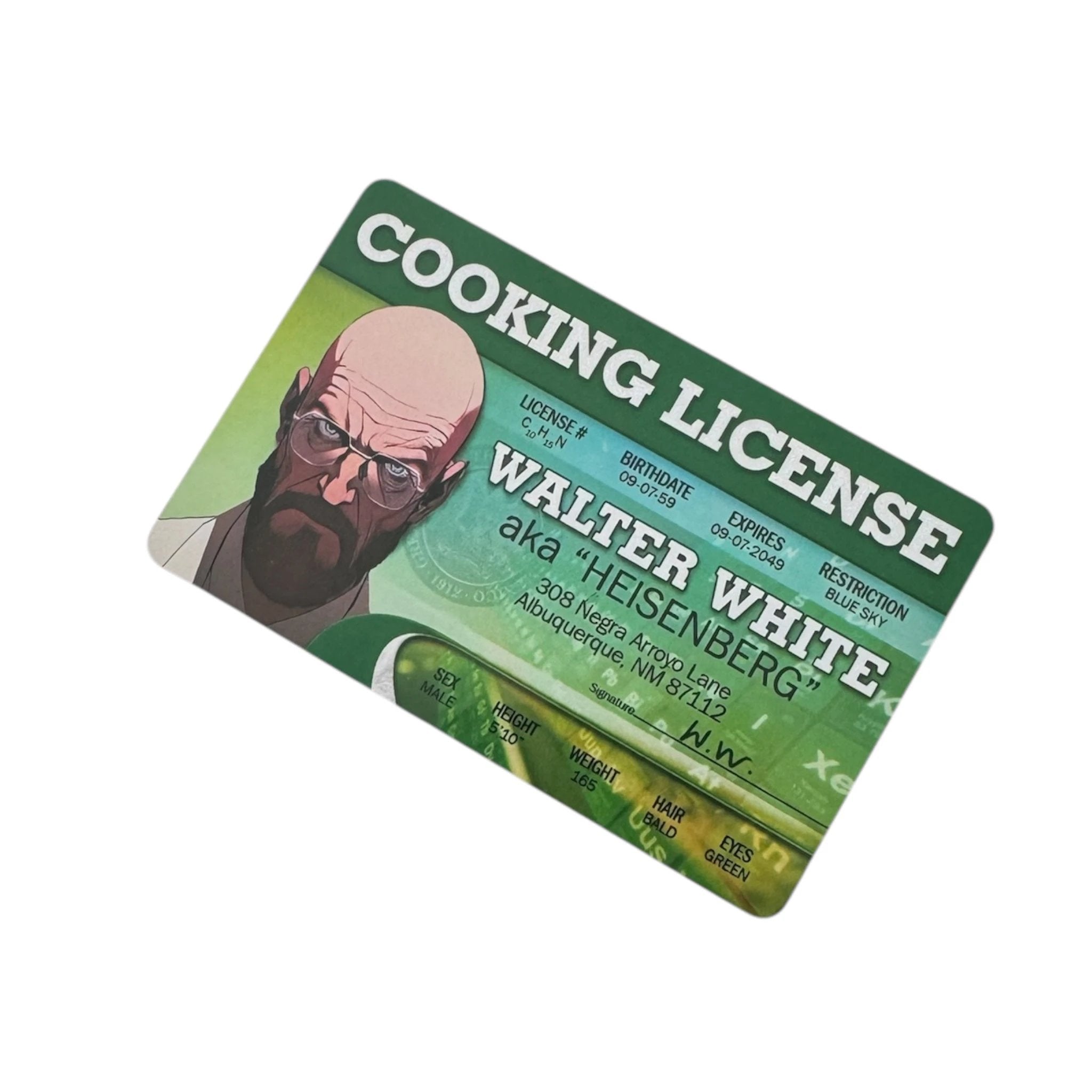 HACK-Karte "COOKING LICENSE" Heisenberg/Walter White Style -  from DieBallerei