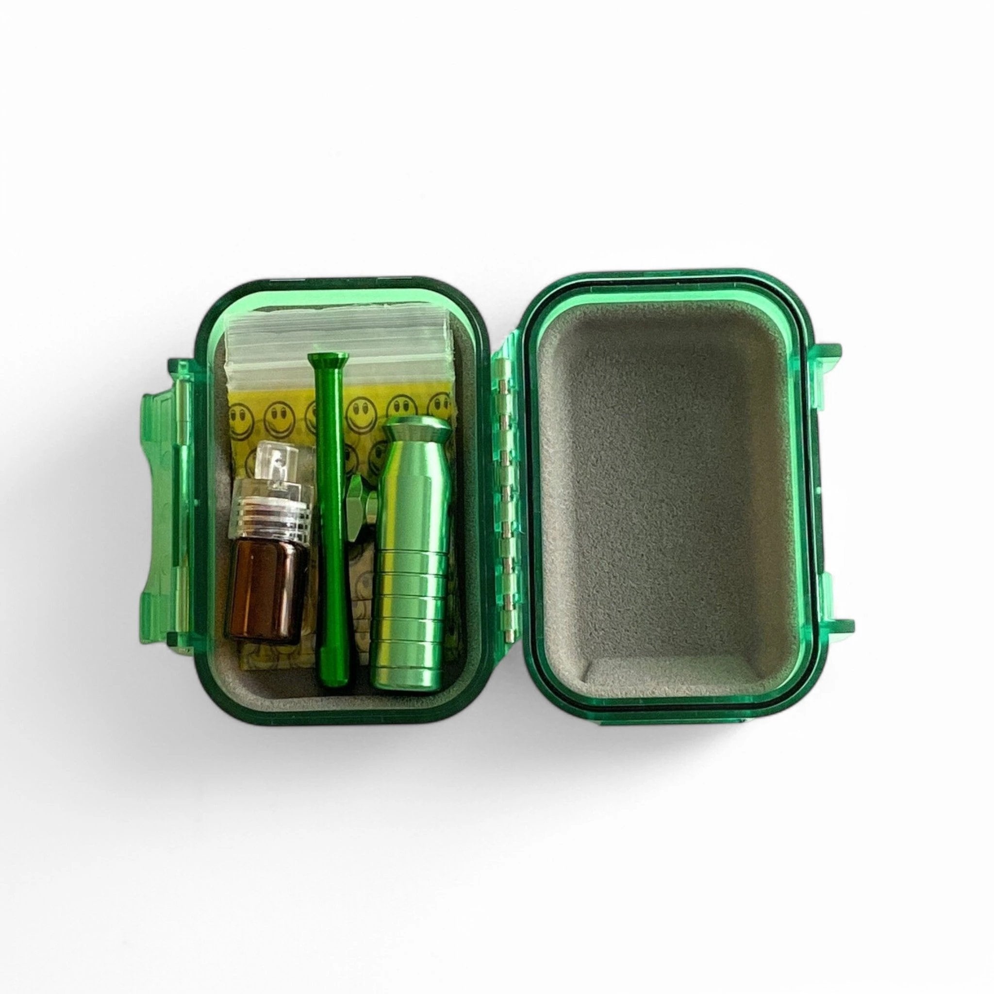 Hard Case Schnupftabak Set "Locker" Grün – Kompakt, Sicher & Immer Griffbereit -  from DieBallerei