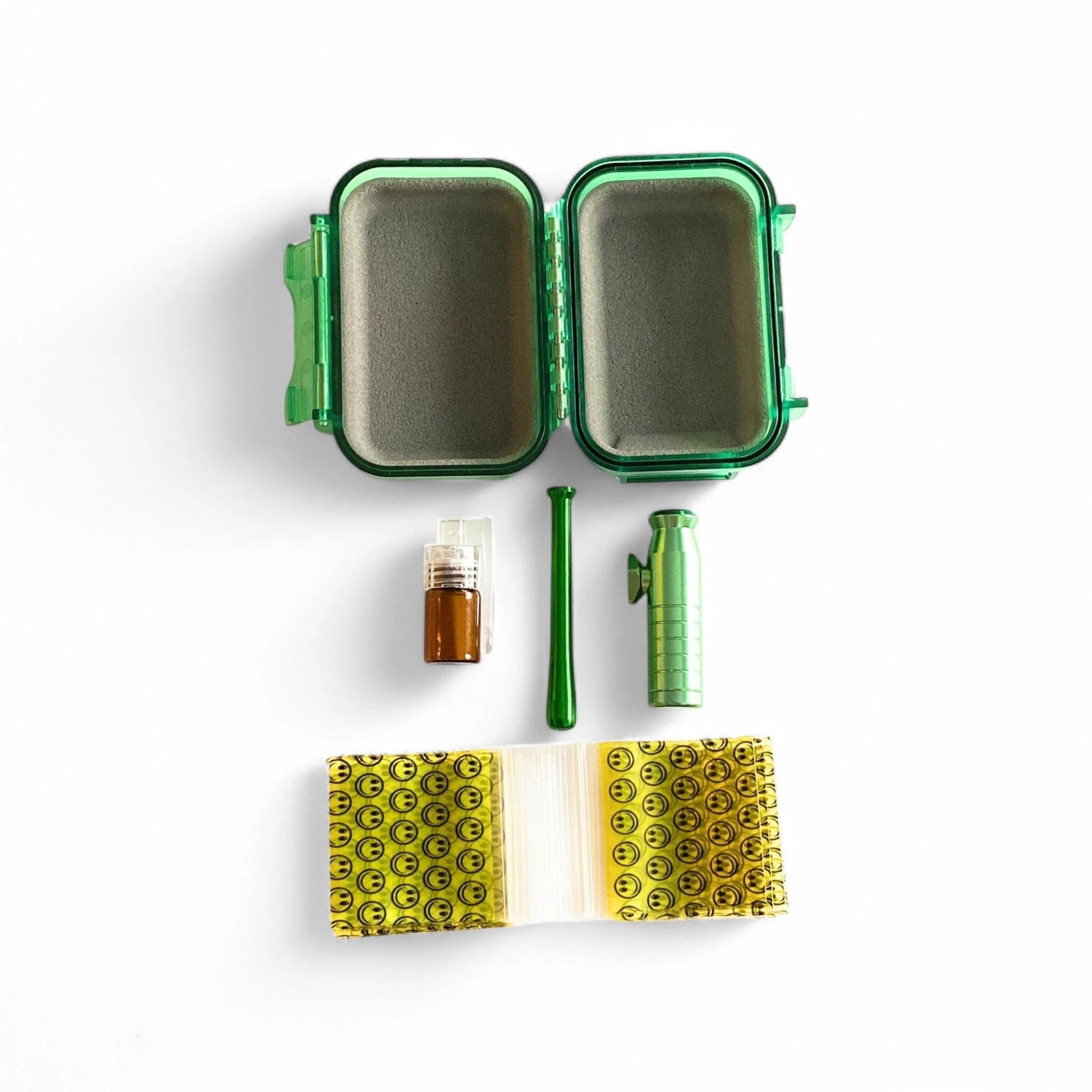 Hard Case Schnupftabak Set "Locker" Grün – Kompakt, Sicher & Immer Griffbereit -  from DieBallerei