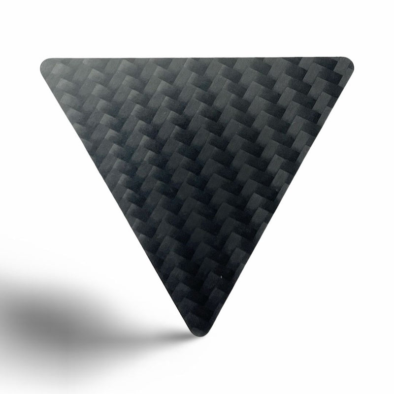 Hack card made of real carbon fiber in triangle format-pull and hack card black, stable and elegant made of carbon