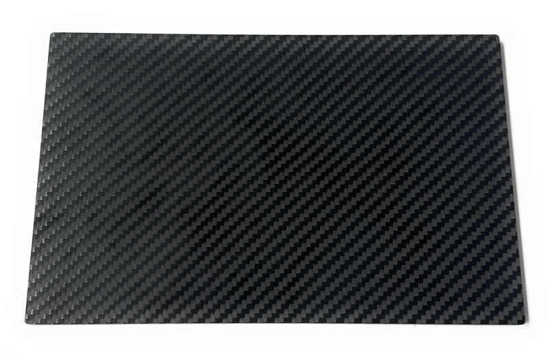 Exklusive eckige Carbonfaser Unterlage (21 x 14cm) aus strapazierfähigem und langlebigen Carbon, sehr stabil und elegant