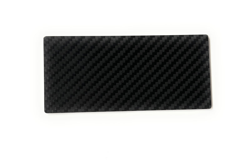 Exclusive square carbon fiber base "To Go" in pocket/mobile phone display format made of durable and long-lasting carbon, very stable and elegant 13 x 6cm