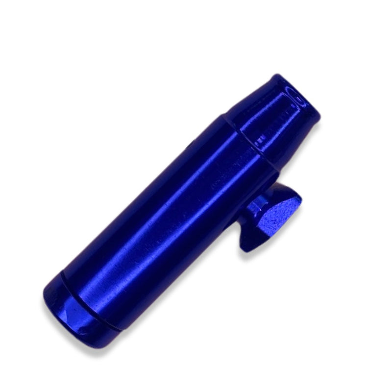 Royal box including integrated tube for snuff on the go + dispenser in blue camouflage blue