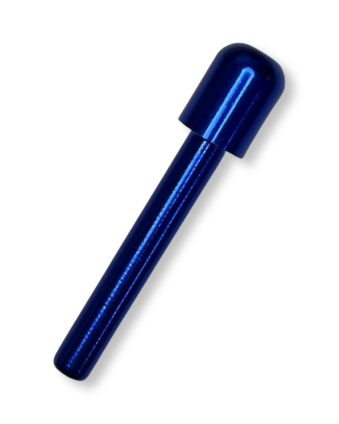 Tube en aluminium pour votre tube de tirage à priser - tabac à priser - distributeur snorter - longueur 70 mm (bleu)