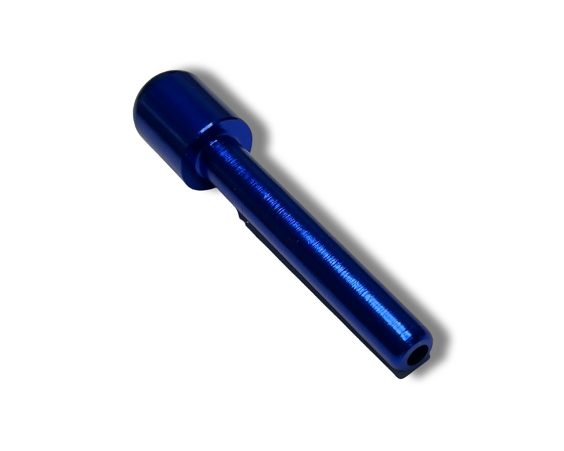 Röhrchen aus Alu für deinen Schnupftabak- Zieh - Röhrchen - Snuff - Snorter Dispenser – Länge 70mm  (Blau)