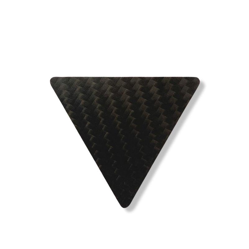 Set of 3 hack cards made of real carbon fiber "TO GO" - pull and hack card black, stable and elegant made of carbon