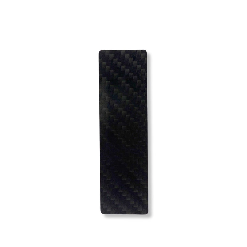 Hack card made of real carbon fiber in a slim mini format, black, stable and elegant made of carbon