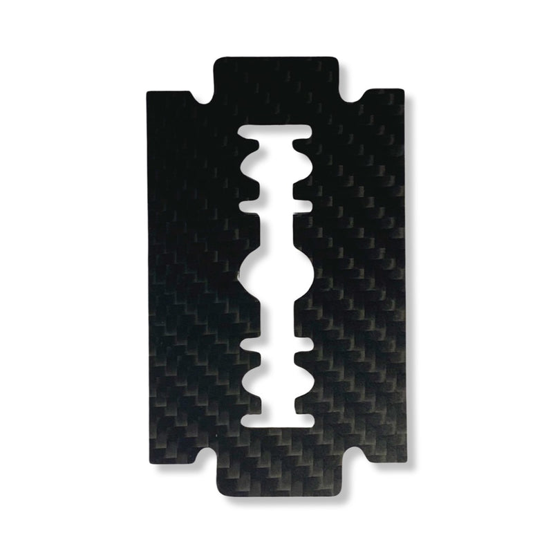 Hack card made of real carbon fiber in razor blade format in EC card/ID card size - Hack card-black, stable and elegant made of carbon