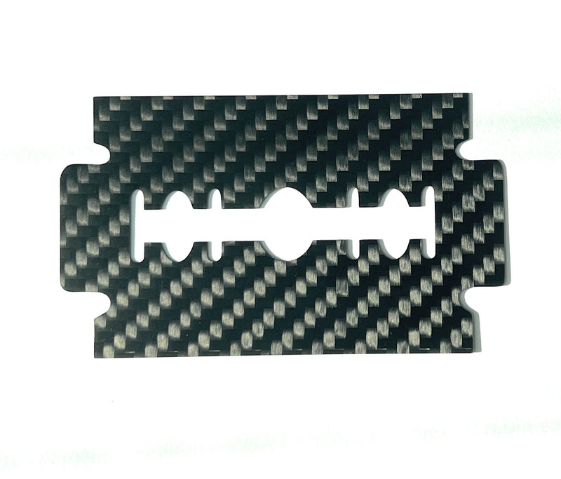 Hack card made of real carbon fiber in razor blade format in EC card/ID card size - Hack card-black, stable and elegant made of carbon