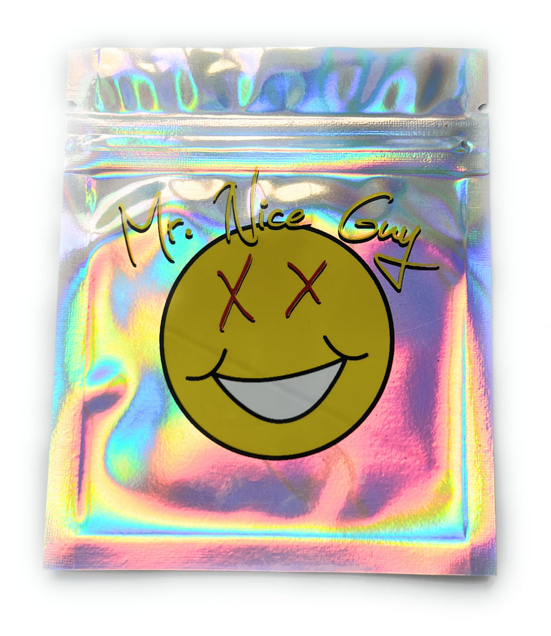 Tütchen Set Holo Smiley/Alien/Donut/Nice Guy (verschiedene Sets) Aufbewahrung Transport ZIP Lock Beutel Tüten Zipper wiederverschließbar