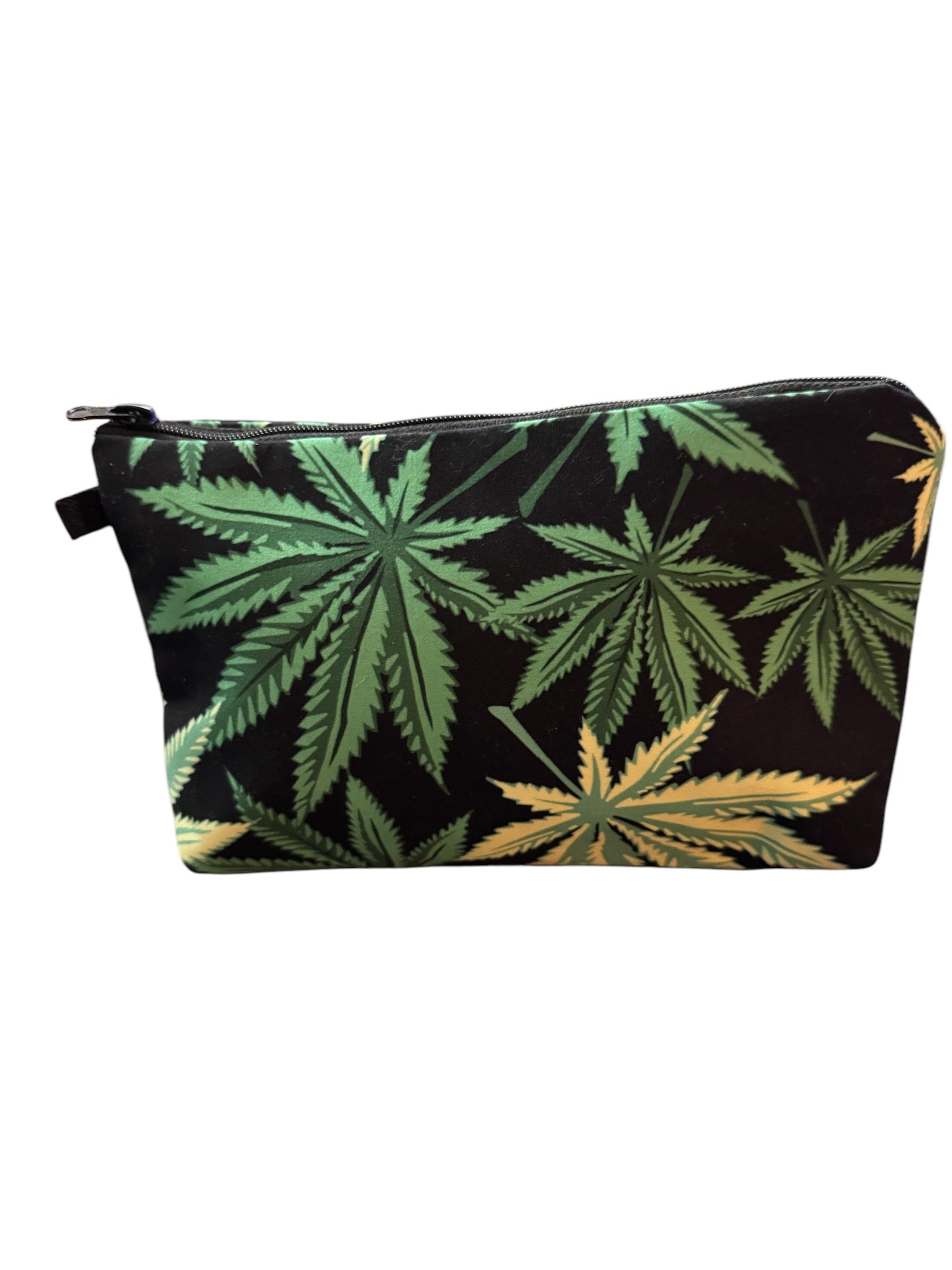 Weed - Tasche/Schminktasche/Beutel Make-Up Bag aus schwarzem, wasserabweisendem Material