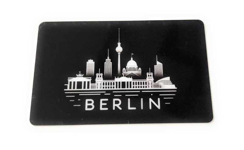 Carte City Edition "Berlin" au format carte EC/carte d'identité pour tabac à priser - hack card