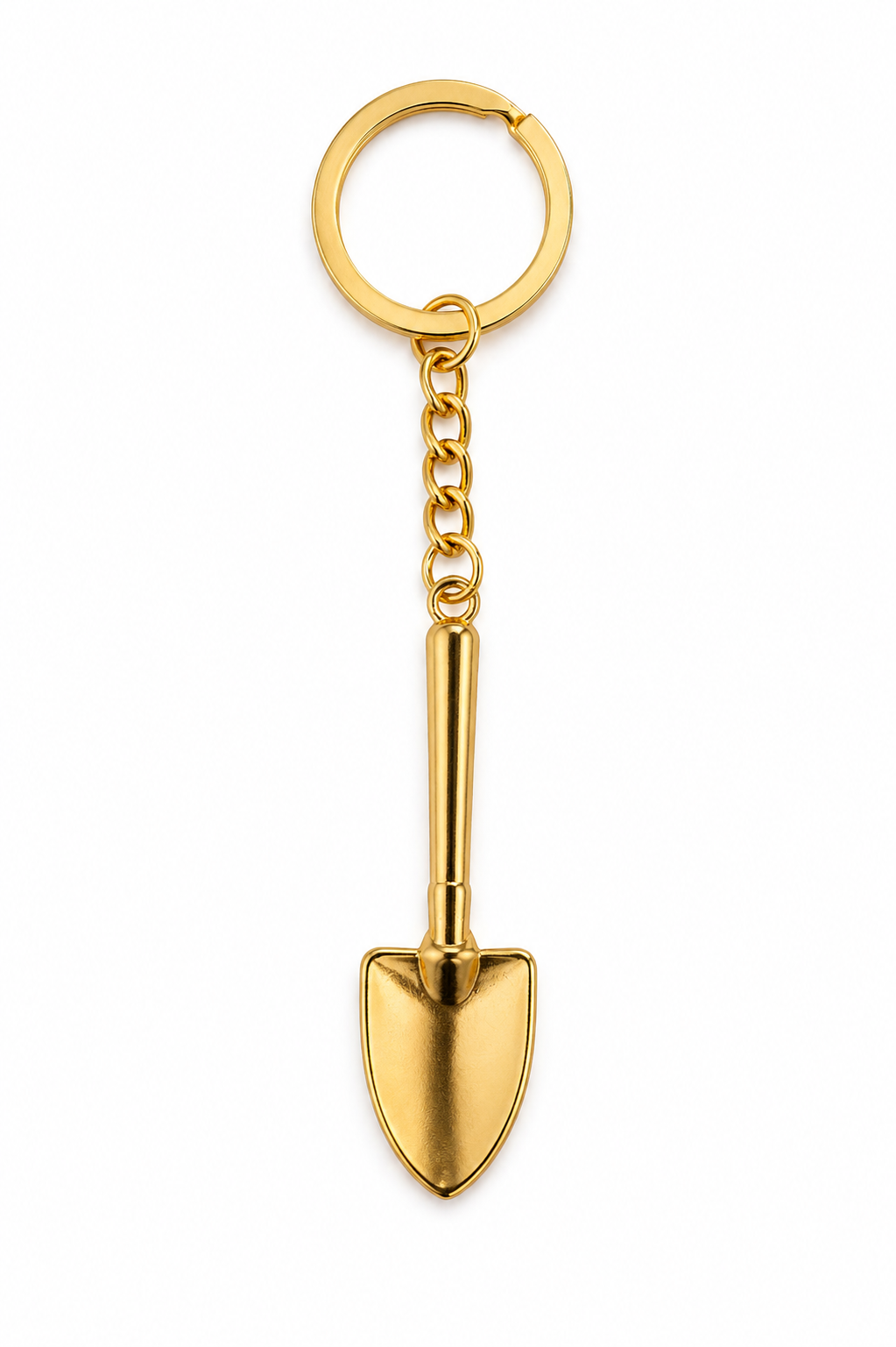 Löffel Anhänger in Spaten-/Schaufel-Form – Schlüsselanhänger ✨ Gold Style