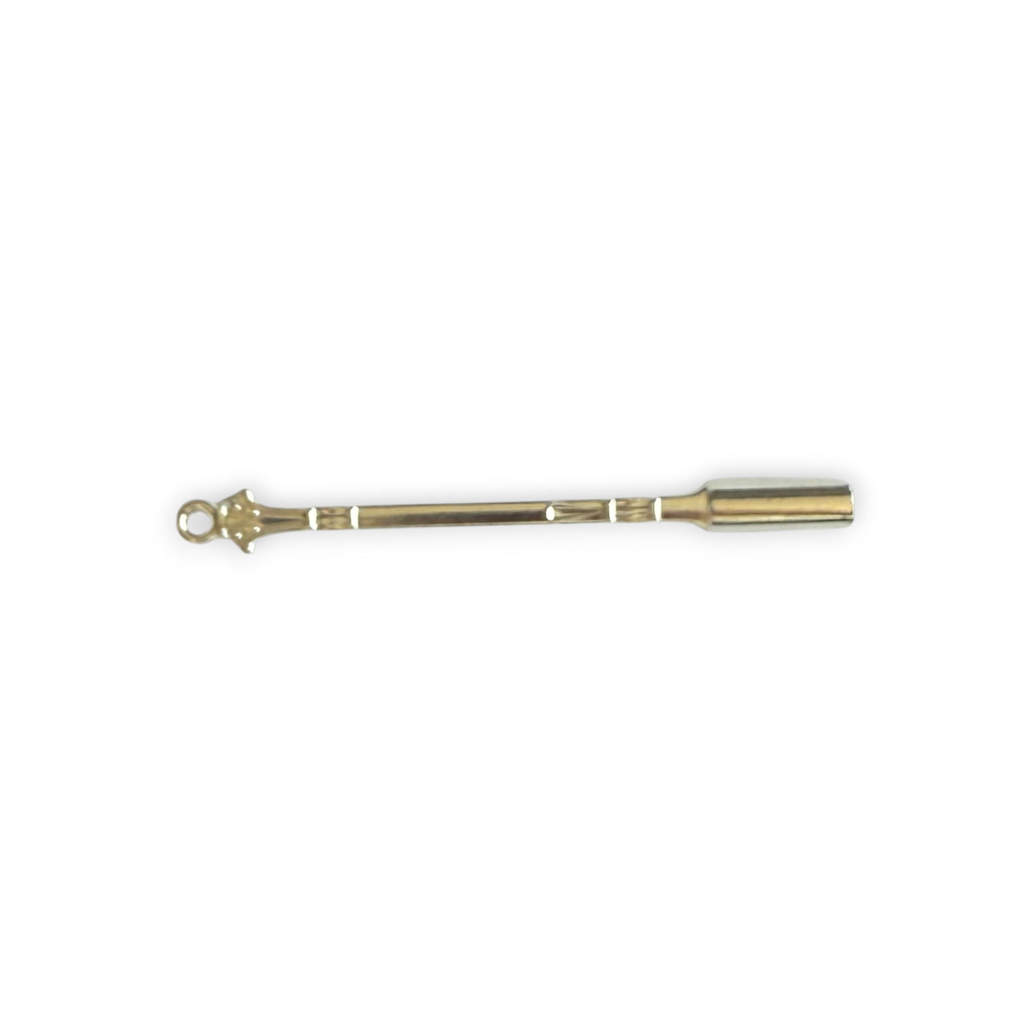 Mini-Löffel 2er-Set (85mm) für zb. Kette mit Ösenloch in Silber